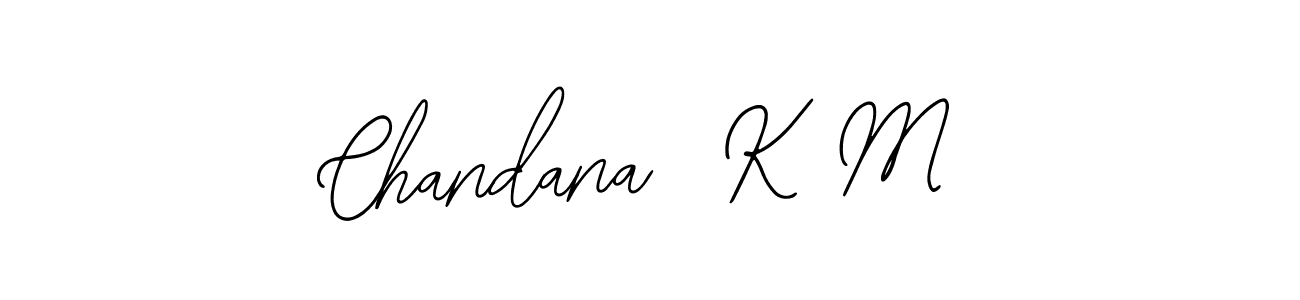 Make a beautiful signature design for name Chandana  K M. Use this online signature maker to create a handwritten signature for free. Chandana  K M signature style 12 images and pictures png