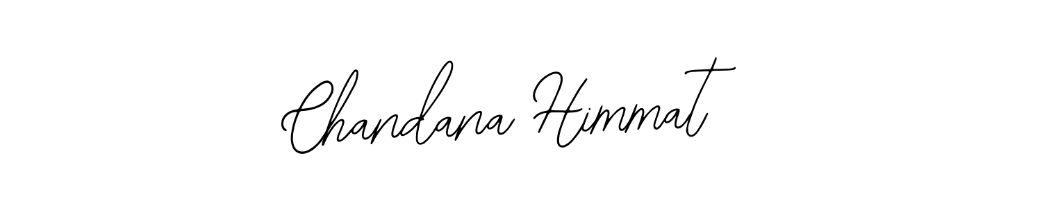 How to make Chandana Himmat name signature. Use Bearetta-2O07w style for creating short signs online. This is the latest handwritten sign. Chandana Himmat signature style 12 images and pictures png