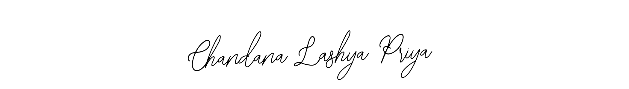 Also You can easily find your signature by using the search form. We will create Chandana Lashya Priya name handwritten signature images for you free of cost using Bearetta-2O07w sign style. Chandana Lashya Priya signature style 12 images and pictures png