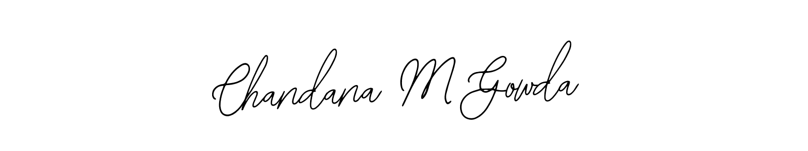 Use a signature maker to create a handwritten signature online. With this signature software, you can design (Bearetta-2O07w) your own signature for name Chandana M Gowda. Chandana M Gowda signature style 12 images and pictures png