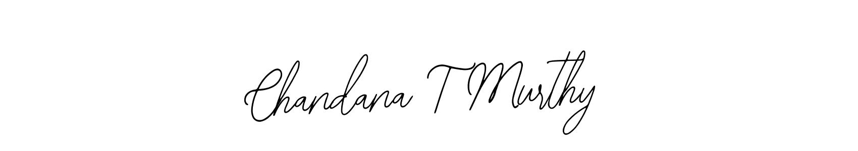 Chandana T Murthy stylish signature style. Best Handwritten Sign (Bearetta-2O07w) for my name. Handwritten Signature Collection Ideas for my name Chandana T Murthy. Chandana T Murthy signature style 12 images and pictures png