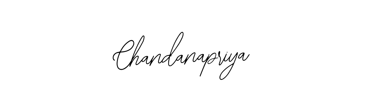How to make Chandanapriya name signature. Use Bearetta-2O07w style for creating short signs online. This is the latest handwritten sign. Chandanapriya signature style 12 images and pictures png