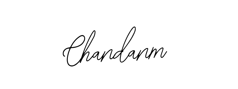 Chandanm stylish signature style. Best Handwritten Sign (Bearetta-2O07w) for my name. Handwritten Signature Collection Ideas for my name Chandanm. Chandanm signature style 12 images and pictures png