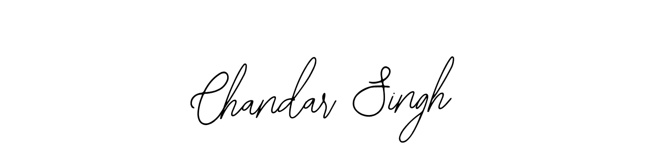 How to make Chandar Singh name signature. Use Bearetta-2O07w style for creating short signs online. This is the latest handwritten sign. Chandar Singh signature style 12 images and pictures png