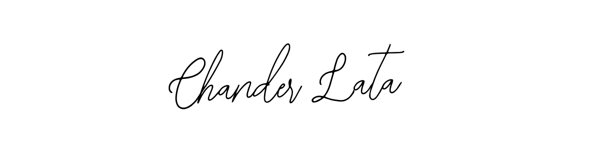 How to make Chander Lata name signature. Use Bearetta-2O07w style for creating short signs online. This is the latest handwritten sign. Chander Lata signature style 12 images and pictures png