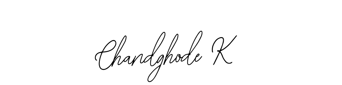 Use a signature maker to create a handwritten signature online. With this signature software, you can design (Bearetta-2O07w) your own signature for name Chandghode K. Chandghode K signature style 12 images and pictures png