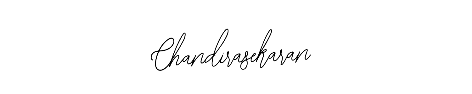 How to make Chandirasekaran signature? Bearetta-2O07w is a professional autograph style. Create handwritten signature for Chandirasekaran name. Chandirasekaran signature style 12 images and pictures png