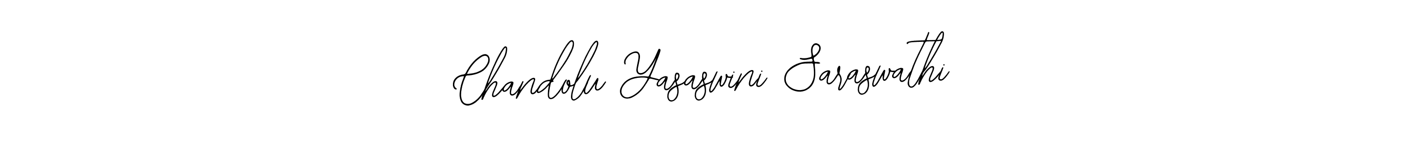 Make a short Chandolu Yasaswini Saraswathi signature style. Manage your documents anywhere anytime using Bearetta-2O07w. Create and add eSignatures, submit forms, share and send files easily. Chandolu Yasaswini Saraswathi signature style 12 images and pictures png