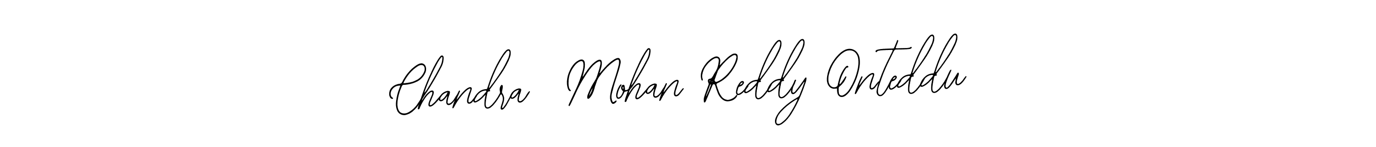 Make a beautiful signature design for name Chandra  Mohan Reddy Onteddu. Use this online signature maker to create a handwritten signature for free. Chandra  Mohan Reddy Onteddu signature style 12 images and pictures png