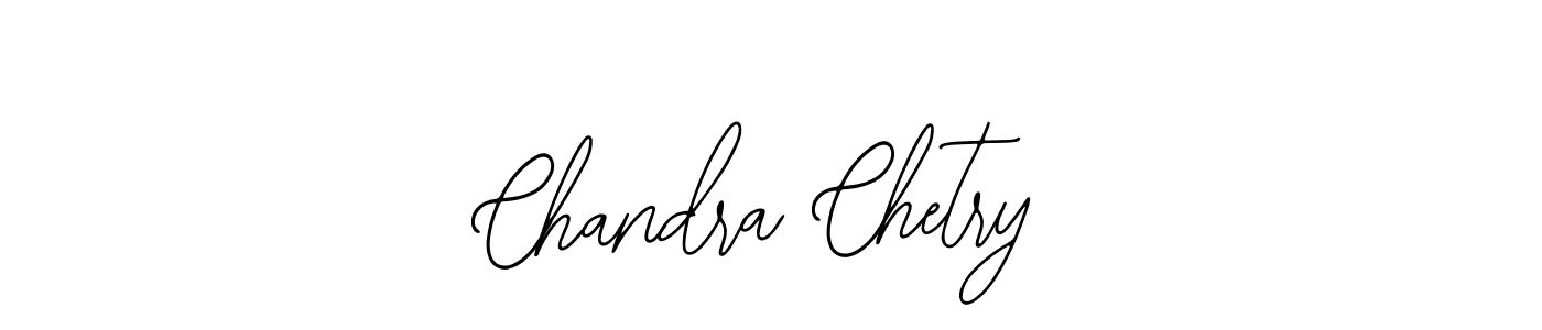 How to make Chandra Chetry name signature. Use Bearetta-2O07w style for creating short signs online. This is the latest handwritten sign. Chandra Chetry signature style 12 images and pictures png
