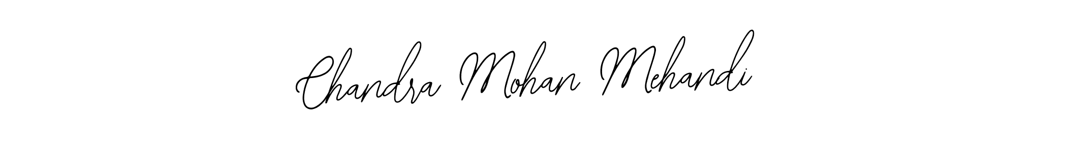 How to make Chandra Mohan Mehandi name signature. Use Bearetta-2O07w style for creating short signs online. This is the latest handwritten sign. Chandra Mohan Mehandi signature style 12 images and pictures png