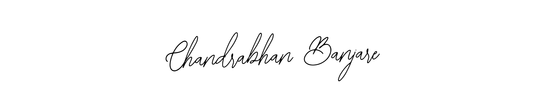 How to make Chandrabhan Banjare name signature. Use Bearetta-2O07w style for creating short signs online. This is the latest handwritten sign. Chandrabhan Banjare signature style 12 images and pictures png
