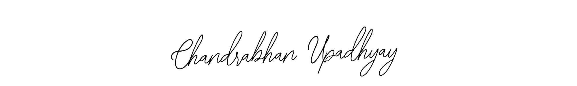 How to make Chandrabhan Upadhyay name signature. Use Bearetta-2O07w style for creating short signs online. This is the latest handwritten sign. Chandrabhan Upadhyay signature style 12 images and pictures png