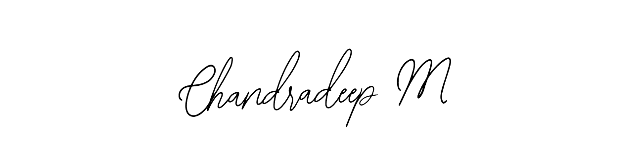How to make Chandradeep M signature? Bearetta-2O07w is a professional autograph style. Create handwritten signature for Chandradeep M name. Chandradeep M signature style 12 images and pictures png