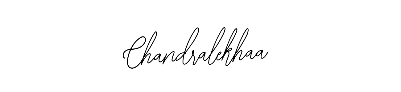 How to make Chandralekhaa name signature. Use Bearetta-2O07w style for creating short signs online. This is the latest handwritten sign. Chandralekhaa signature style 12 images and pictures png