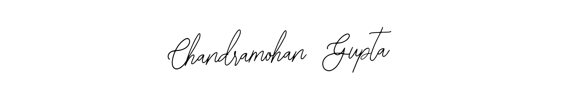 You should practise on your own different ways (Bearetta-2O07w) to write your name (Chandramohan  Gupta) in signature. don't let someone else do it for you. Chandramohan  Gupta signature style 12 images and pictures png