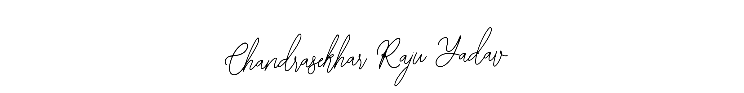 How to make Chandrasekhar Raju Yadav name signature. Use Bearetta-2O07w style for creating short signs online. This is the latest handwritten sign. Chandrasekhar Raju Yadav signature style 12 images and pictures png