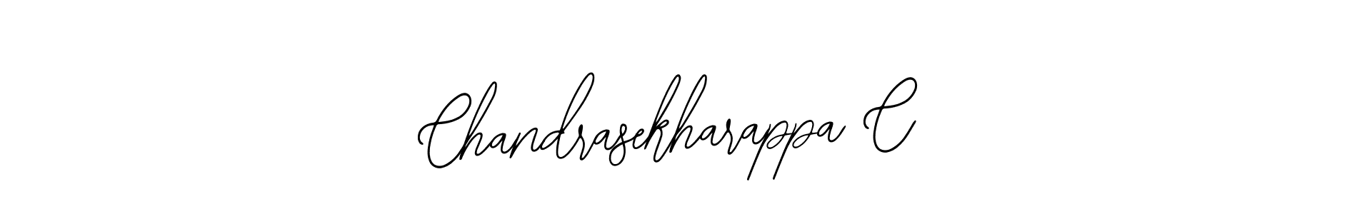 How to make Chandrasekharappa C name signature. Use Bearetta-2O07w style for creating short signs online. This is the latest handwritten sign. Chandrasekharappa C signature style 12 images and pictures png