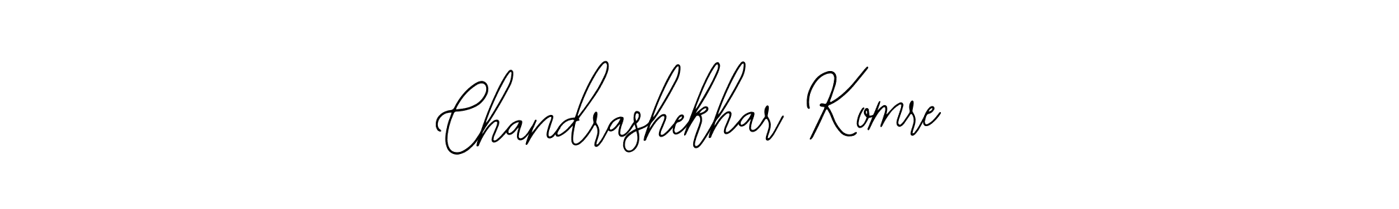 You should practise on your own different ways (Bearetta-2O07w) to write your name (Chandrashekhar Komre) in signature. don't let someone else do it for you. Chandrashekhar Komre signature style 12 images and pictures png