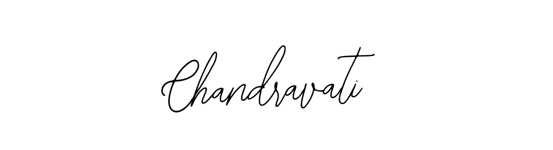 How to make Chandravati name signature. Use Bearetta-2O07w style for creating short signs online. This is the latest handwritten sign. Chandravati signature style 12 images and pictures png