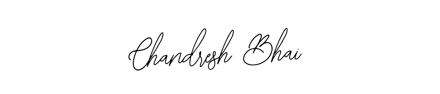 Make a beautiful signature design for name Chandresh Bhai. With this signature (Bearetta-2O07w) style, you can create a handwritten signature for free. Chandresh Bhai signature style 12 images and pictures png
