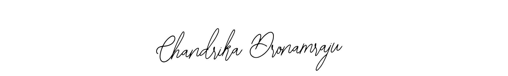 Also You can easily find your signature by using the search form. We will create Chandrika Dronamraju name handwritten signature images for you free of cost using Bearetta-2O07w sign style. Chandrika Dronamraju signature style 12 images and pictures png