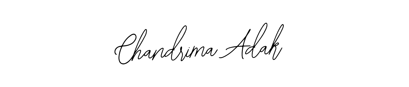 How to make Chandrima Adak name signature. Use Bearetta-2O07w style for creating short signs online. This is the latest handwritten sign. Chandrima Adak signature style 12 images and pictures png