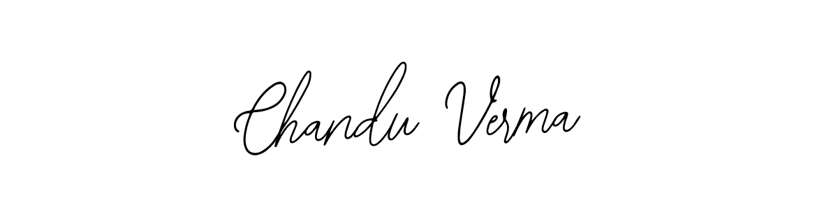 How to make Chandu Verma signature? Bearetta-2O07w is a professional autograph style. Create handwritten signature for Chandu Verma name. Chandu Verma signature style 12 images and pictures png