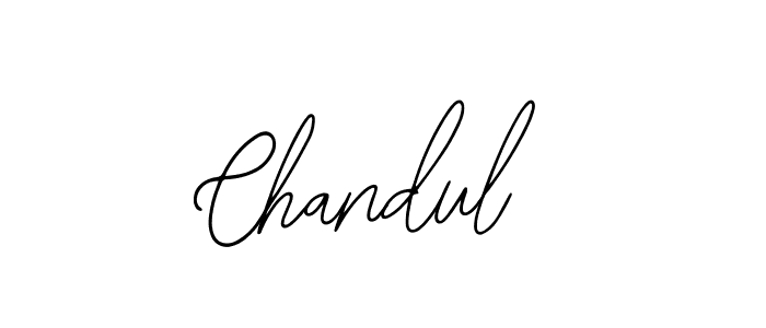 Use a signature maker to create a handwritten signature online. With this signature software, you can design (Bearetta-2O07w) your own signature for name Chandul. Chandul signature style 12 images and pictures png