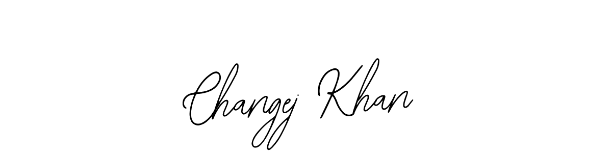 Design your own signature with our free online signature maker. With this signature software, you can create a handwritten (Bearetta-2O07w) signature for name Changej Khan. Changej Khan signature style 12 images and pictures png