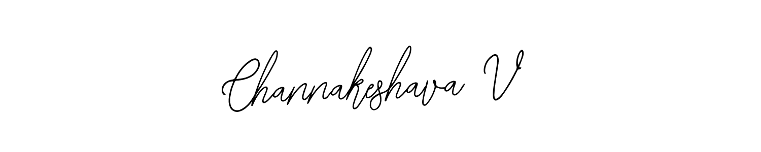 Design your own signature with our free online signature maker. With this signature software, you can create a handwritten (Bearetta-2O07w) signature for name Channakeshava V. Channakeshava V signature style 12 images and pictures png