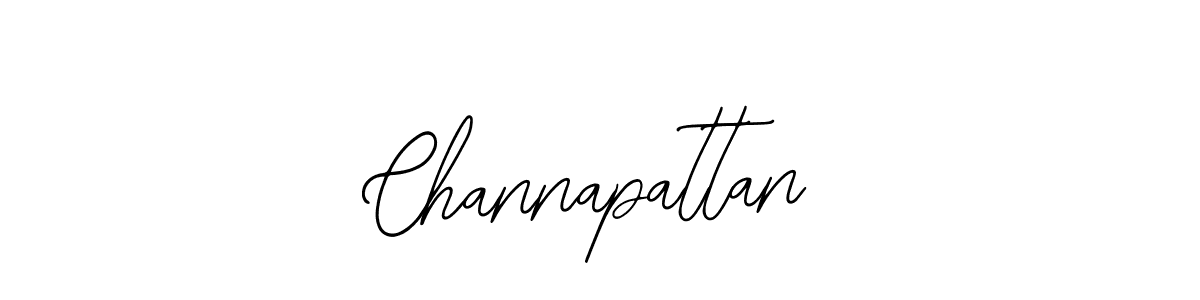 How to make Channapattan name signature. Use Bearetta-2O07w style for creating short signs online. This is the latest handwritten sign. Channapattan signature style 12 images and pictures png