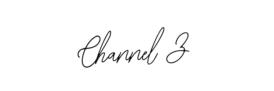 Make a beautiful signature design for name Channel Z. With this signature (Bearetta-2O07w) style, you can create a handwritten signature for free. Channel Z signature style 12 images and pictures png