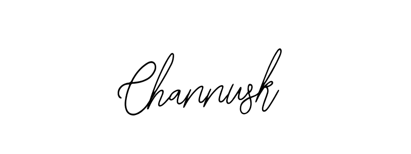 Make a beautiful signature design for name Channusk. With this signature (Bearetta-2O07w) style, you can create a handwritten signature for free. Channusk signature style 12 images and pictures png