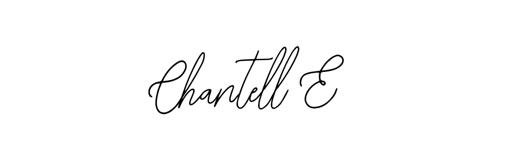 How to make Chantell E name signature. Use Bearetta-2O07w style for creating short signs online. This is the latest handwritten sign. Chantell E signature style 12 images and pictures png