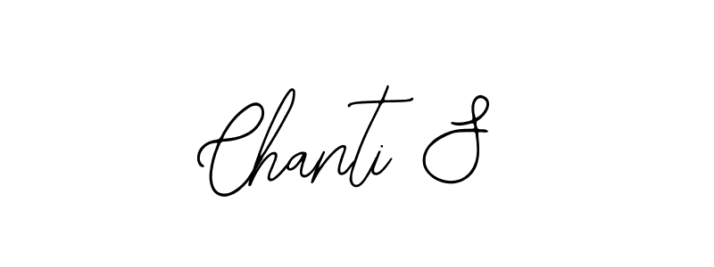 You should practise on your own different ways (Bearetta-2O07w) to write your name (Chanti S) in signature. don't let someone else do it for you. Chanti S signature style 12 images and pictures png