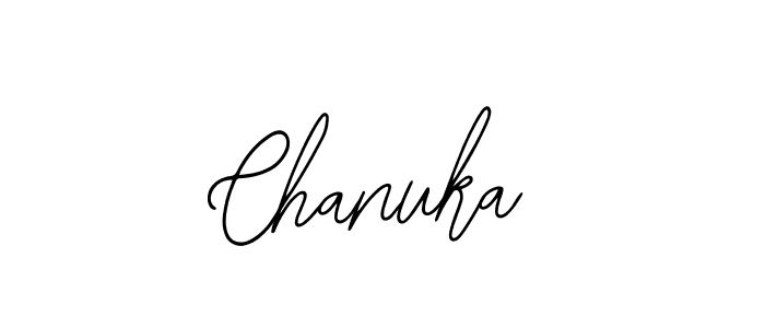 Design your own signature with our free online signature maker. With this signature software, you can create a handwritten (Bearetta-2O07w) signature for name Chanuka. Chanuka signature style 12 images and pictures png