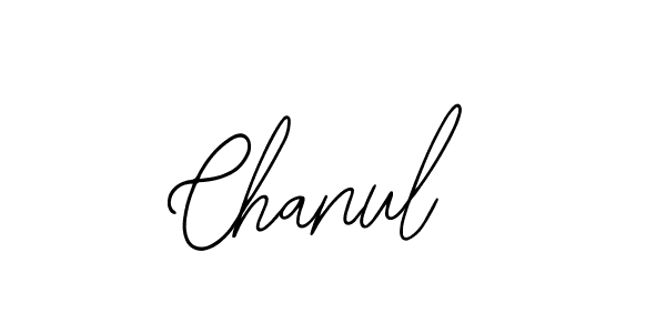 You should practise on your own different ways (Bearetta-2O07w) to write your name (Chanul) in signature. don't let someone else do it for you. Chanul signature style 12 images and pictures png