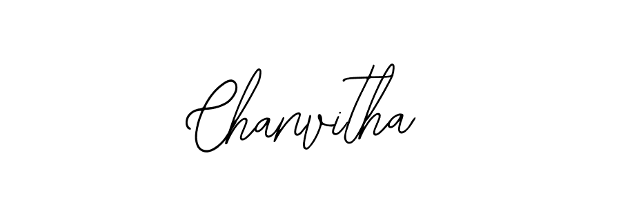 How to make Chanvitha name signature. Use Bearetta-2O07w style for creating short signs online. This is the latest handwritten sign. Chanvitha signature style 12 images and pictures png