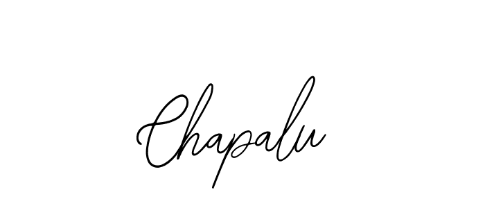 Use a signature maker to create a handwritten signature online. With this signature software, you can design (Bearetta-2O07w) your own signature for name Chapalu. Chapalu signature style 12 images and pictures png