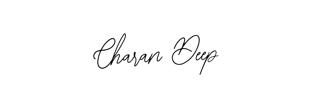 Use a signature maker to create a handwritten signature online. With this signature software, you can design (Bearetta-2O07w) your own signature for name Charan Deep. Charan Deep signature style 12 images and pictures png
