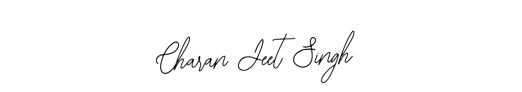 How to make Charan Jeet Singh name signature. Use Bearetta-2O07w style for creating short signs online. This is the latest handwritten sign. Charan Jeet Singh signature style 12 images and pictures png