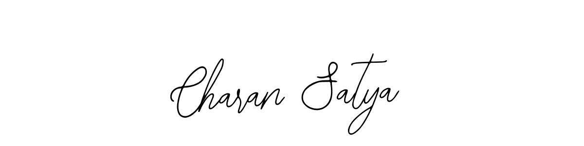 Use a signature maker to create a handwritten signature online. With this signature software, you can design (Bearetta-2O07w) your own signature for name Charan Satya. Charan Satya signature style 12 images and pictures png