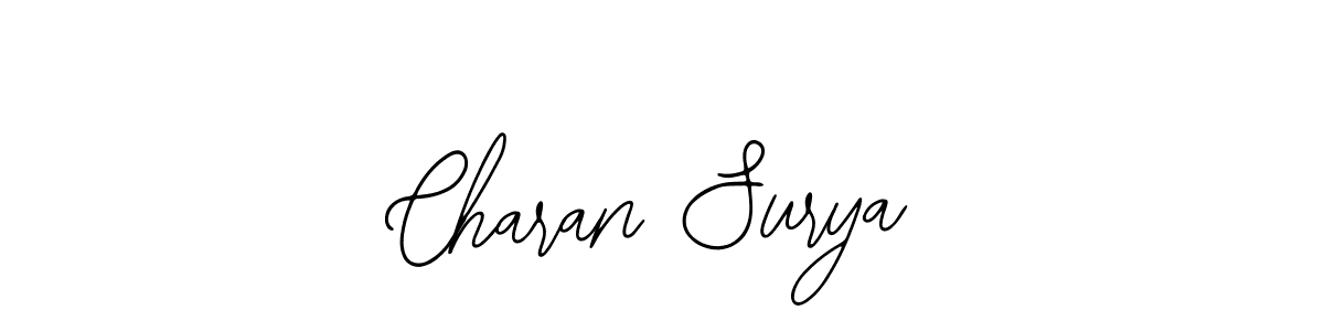 Also You can easily find your signature by using the search form. We will create Charan Surya name handwritten signature images for you free of cost using Bearetta-2O07w sign style. Charan Surya signature style 12 images and pictures png