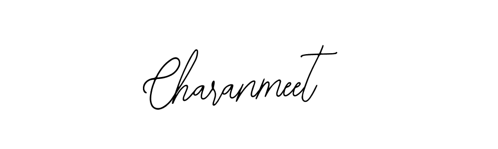 Use a signature maker to create a handwritten signature online. With this signature software, you can design (Bearetta-2O07w) your own signature for name Charanmeet. Charanmeet signature style 12 images and pictures png