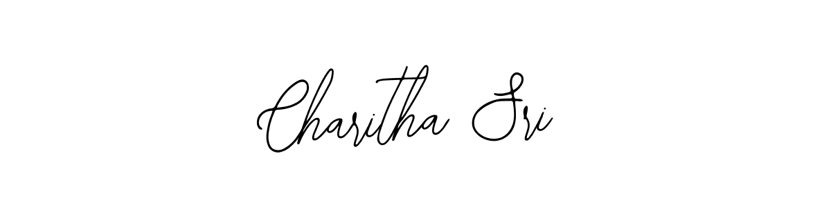 How to make Charitha Sri name signature. Use Bearetta-2O07w style for creating short signs online. This is the latest handwritten sign. Charitha Sri signature style 12 images and pictures png