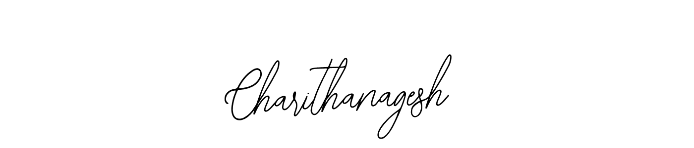 How to make Charithanagesh name signature. Use Bearetta-2O07w style for creating short signs online. This is the latest handwritten sign. Charithanagesh signature style 12 images and pictures png