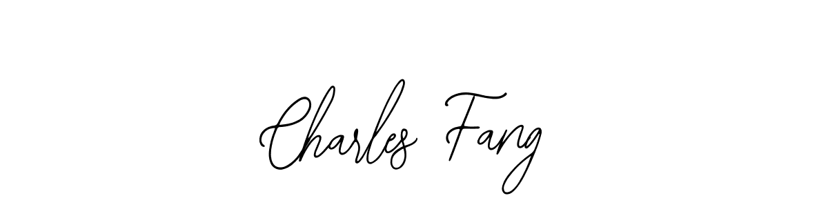 You should practise on your own different ways (Bearetta-2O07w) to write your name (Charles Fang) in signature. don't let someone else do it for you. Charles Fang signature style 12 images and pictures png