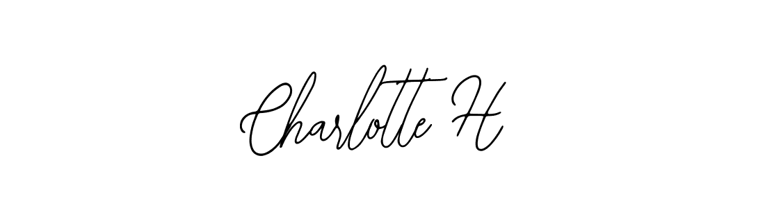 Use a signature maker to create a handwritten signature online. With this signature software, you can design (Bearetta-2O07w) your own signature for name Charlotte H. Charlotte H signature style 12 images and pictures png