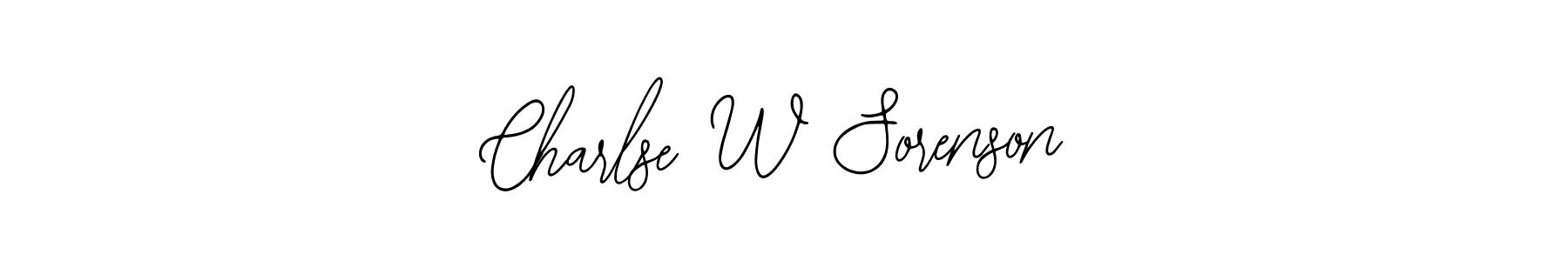 Also we have Charlse W Sorenson name is the best signature style. Create professional handwritten signature collection using Bearetta-2O07w autograph style. Charlse W Sorenson signature style 12 images and pictures png
